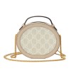 Ophidia mini chain bag Beige and white GG Supreme canvas