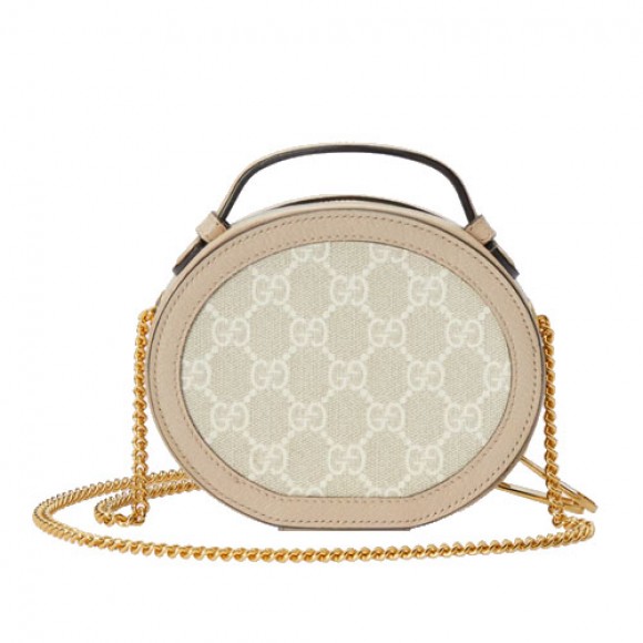 ophidia mini chain bag beige and white gg Sup*e canvas