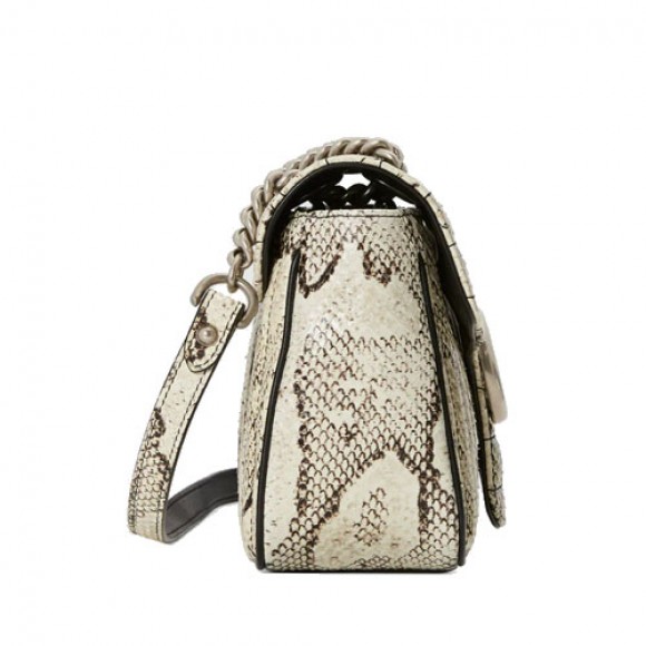 GG Marmont small python shoulder bag