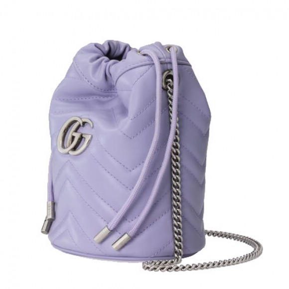 GG Marmont mini bucket bag Taro purple