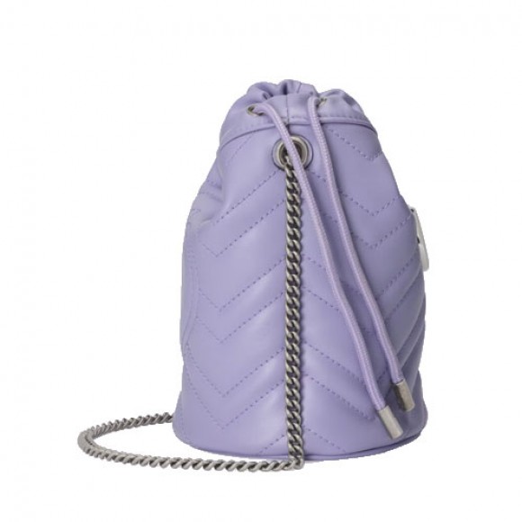 GG Marmont mini bucket bag Taro purple