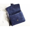 Blue Suede Arli Medium Shoulder Bag
