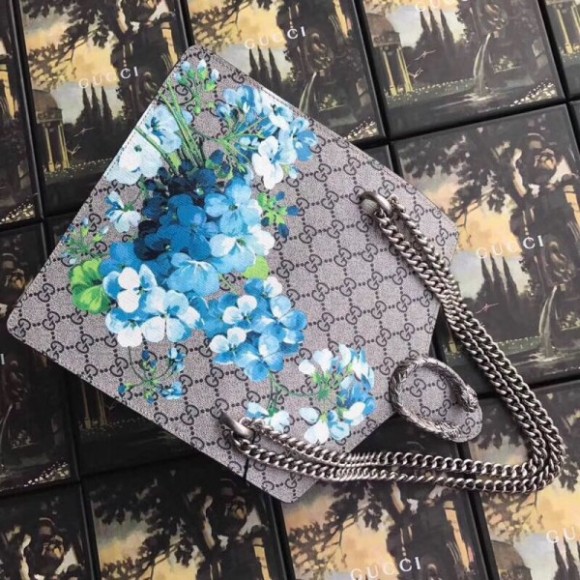 Dionysus Small GG Blooms Shoulder Bag