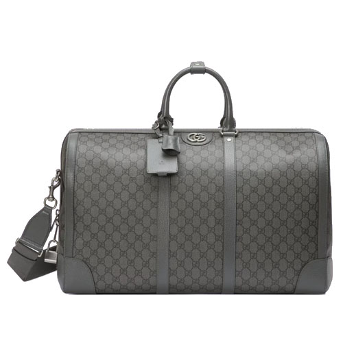 Ophidia large duffle bag Grey leather trim