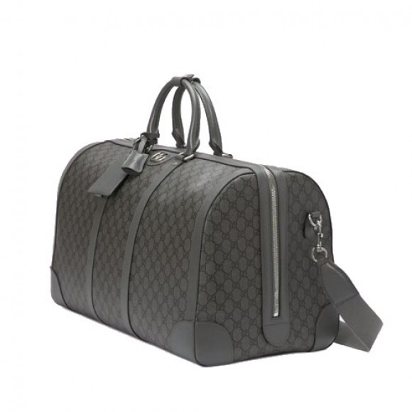 Ophidia large duffle bag Grey leather trim