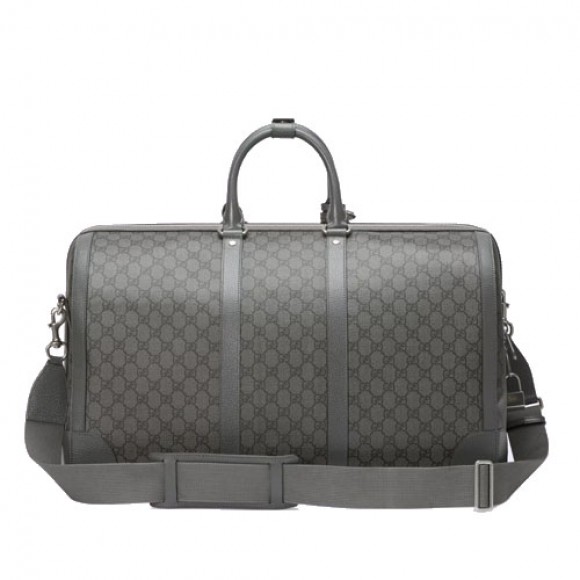 Ophidia large duffle bag Grey leather trim