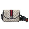 Ophidia GG mini shoulder bag Blue GG Supreme Canvas
