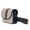 Ophidia GG mini shoulder bag Blue GG Supreme Canvas