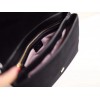 Black Suede Arli Medium Shoulder Bag
