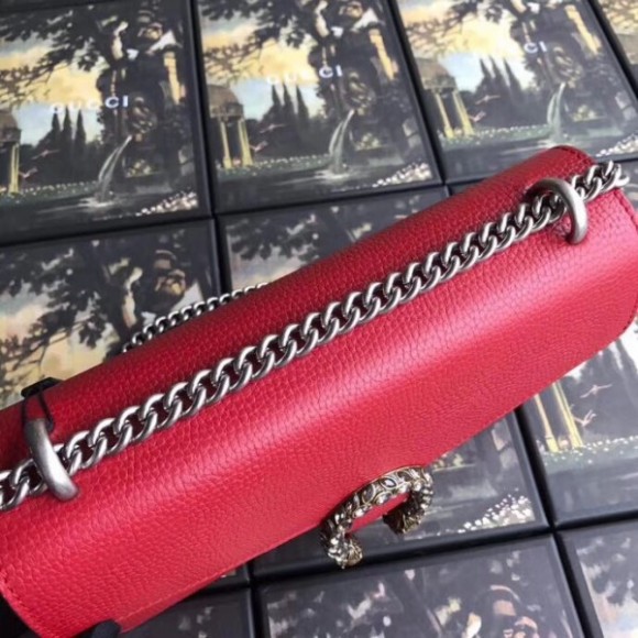 Red Dionysus Small Leather Shoulder Bag