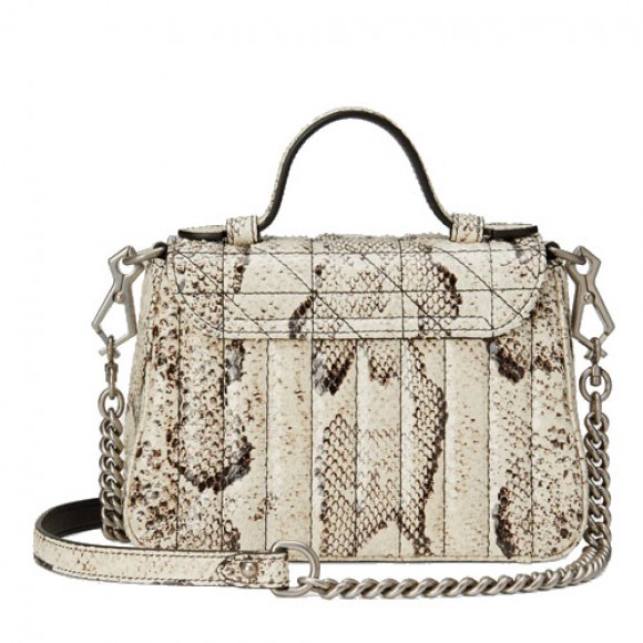 GG Marmont python mini top handle bag