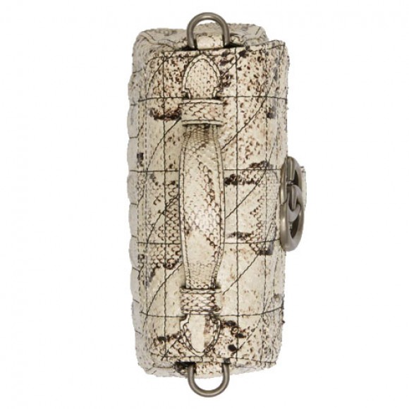 GG Marmont python mini top handle bag