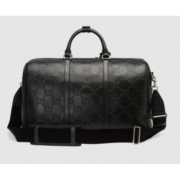 GG print embossed travel bag