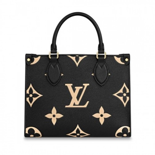 Louis Vuitton Onthego PM M45659 Black Beige Louis Vuitton Onthego PM M45659 Black Beige
