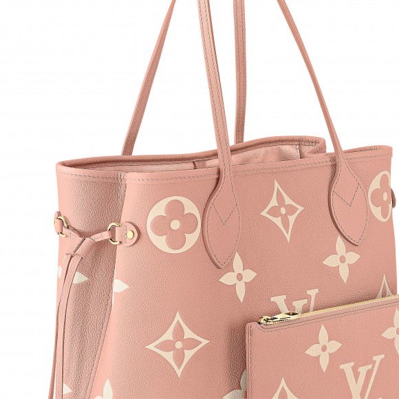 l**is V*t*n neverfull mm m46329 trianon pink / cream