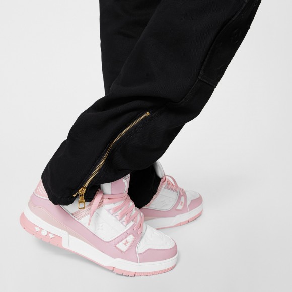 Louis Vuitton Trainer Sneaker Pink White 1ABOEI Louis Vuitton Trainer Sneaker Pink White 1ABOEI