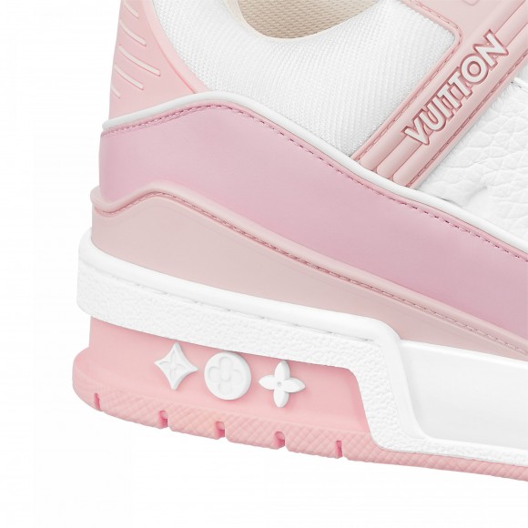 Louis Vuitton Trainer Sneaker Pink White 1ABOEI Louis Vuitton Trainer Sneaker Pink White 1ABOEI