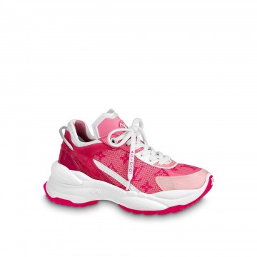Louis Vuitton LV Run 55 Sneaker Monogram Flowers Pink 1AB3C8 Louis Vuitton LV Run 55 Sneaker Monogram Flowers Pink 1AB3C8