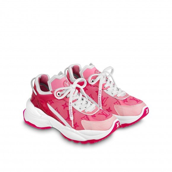 l**is V*t*n lv run 55 sneaker monogram flowers pink 1ab3c8