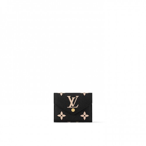 Louis Vuitton Black/Beige M80968 Victorine Wallet