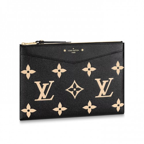 Louis Vuitton Bicolor Monogram Empreinte Leather M81292 Daily Pouch Louis Vuitton Bicolor Monogram Empreinte Leather M81292 Daily Pouch