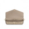 Louis Vuitton Félicie Pochette Gray M69977 Black M80482