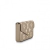 Louis Vuitton Félicie Pochette Gray M69977 Black M80482