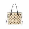 Louis Vuitton M22838 Neverfull MM Lotus cotton Black Beige