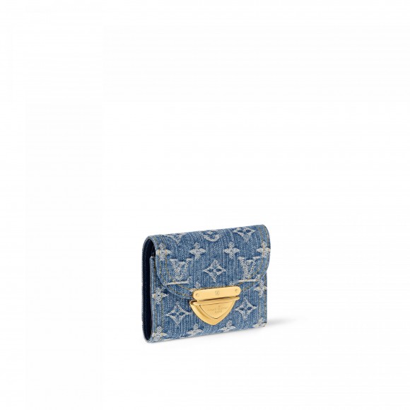 l**is V*t*n m82959 victorine wallet denim blue