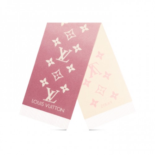 Louis Vuitton Light Pink M77375 Reykjavik Gradient Scarf Louis Vuitton Light Pink M77375 Reykjavik Gradient Scarf