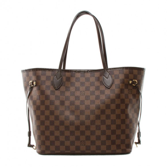 l**is V*t*n n51105 neverfull mm shoulder bag damier ebene canvas