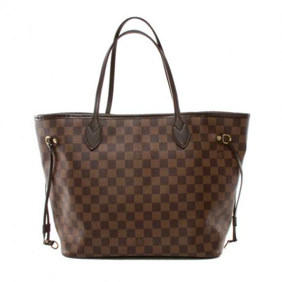 l**is V*t*n n51105 neverfull mm shoulder bag damier ebene canvas