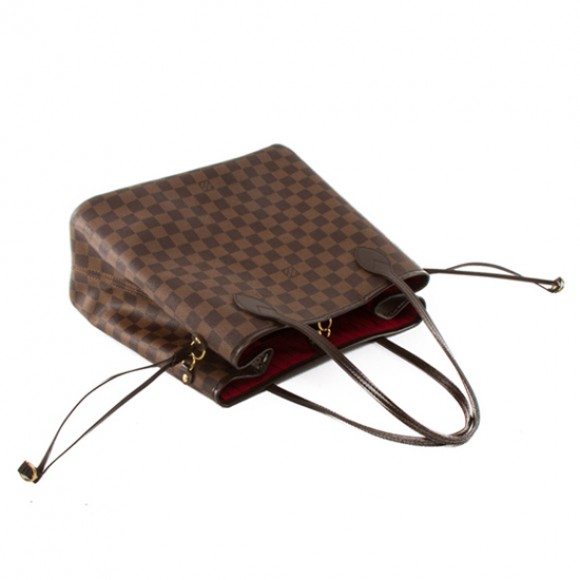 l**is V*t*n n51105 neverfull mm shoulder bag damier ebene canvas