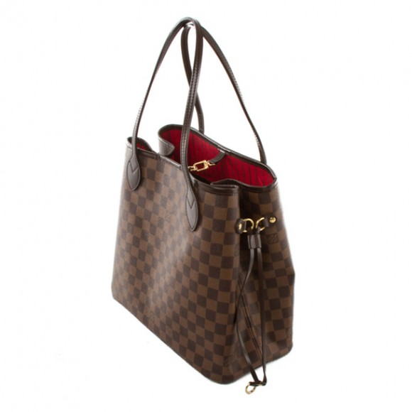 l**is V*t*n n51105 neverfull mm shoulder bag damier ebene canvas