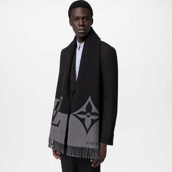 l**is V*t*n black m79097 graphic dual scarf