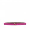 Louis Vuitton M0703X Pink LV Iconic 20mm Reversible Belt