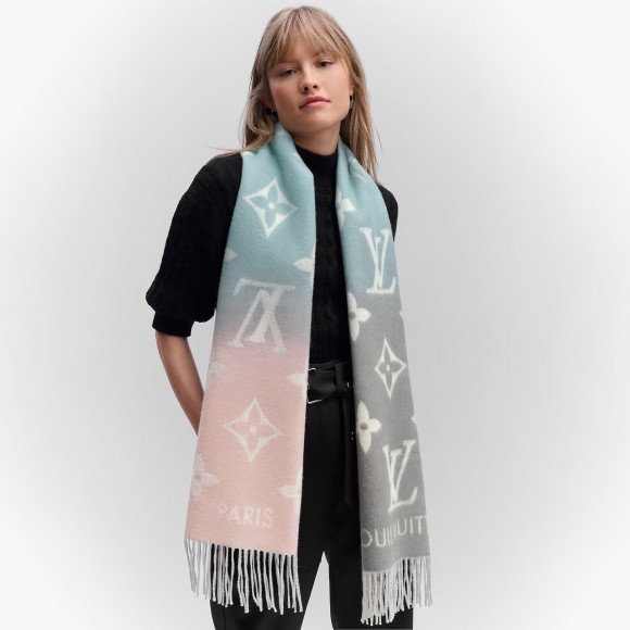 l**is V*t*n bleu rose m70868 reykjavik gradient scarf