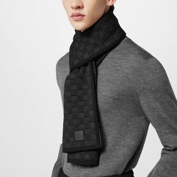 l**is V*t*n anthracite m77988 néo petit damier scarf