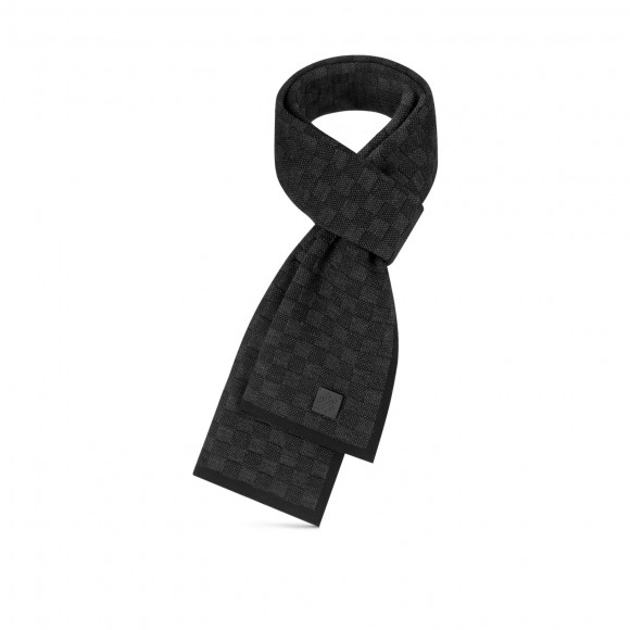 l**is V*t*n anthracite m77988 néo petit damier scarf