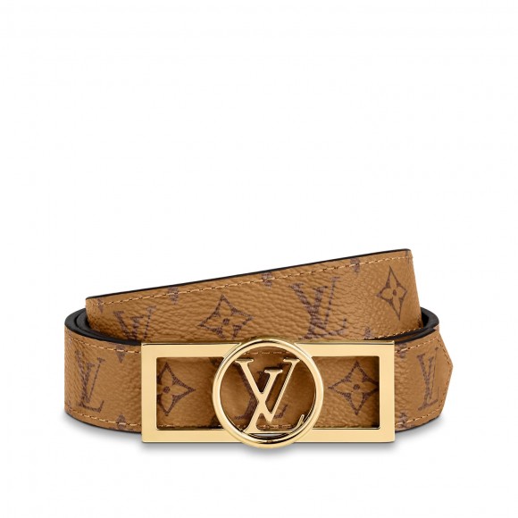 Louis Vuitton M0203U Autres Toiles Monogram Dauphine 25mm Reversible Belt Louis Vuitton M0203U Autres Toiles Monogram Dauphine 25mm Reversible Belt