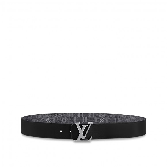 l**is V*t*n m0213u graphite lv initiales 40mm reversible belt