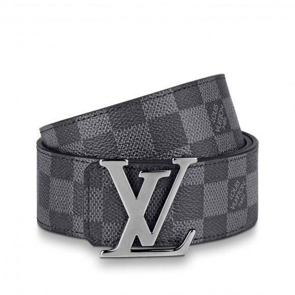 l**is V*t*n m0213u graphite lv initiales 40mm reversible belt