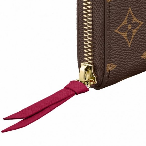 l**is V*t*n monogram canvas clemence wallet m60742 fuchsia