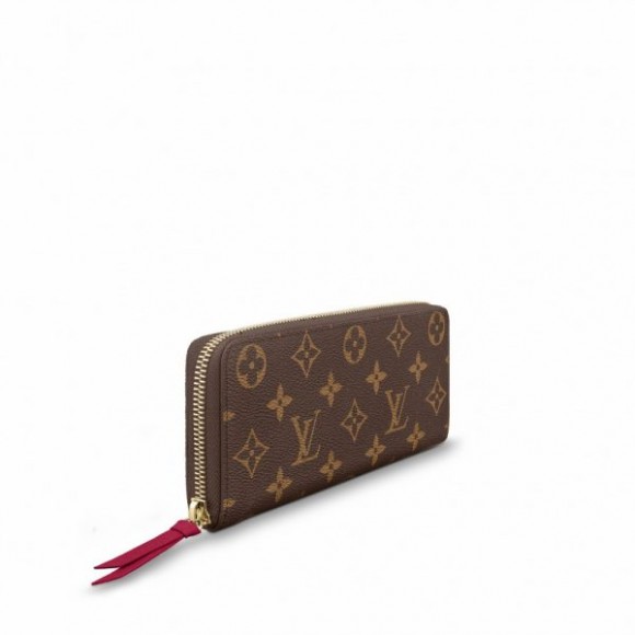 l**is V*t*n monogram canvas clemence wallet m60742 fuchsia