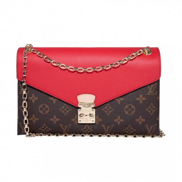 l**is V*t*n monogram canvas pallas chain m41201 cerise