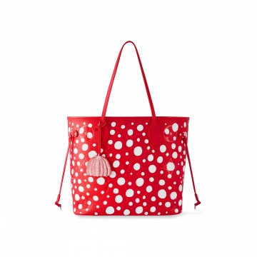 Louis Vuitton LV x YK Neverfull MM M46422 Rouge Blanc Louis Vuitton LV x YK Neverfull MM M46422 Rouge Blanc
