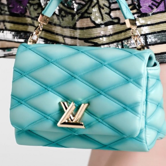 Louis Vuitton M24185 GO-14 MM Lagoon Turquoise Louis Vuitton M24185 GO-14 MM Lagoon Turquoise