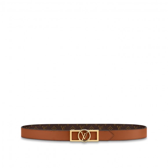 l**is V*t*n m0196y monogram dauphine 25mm reversible belt