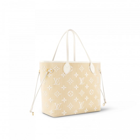 l**is V*t*n m22839 neverfull mm lotus cotton white beige