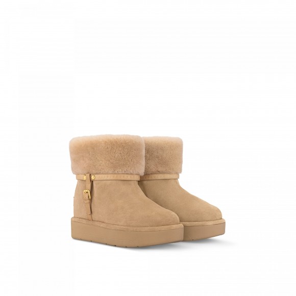 l**is V*t*n lv ski aspen platform ankle boot beige 1ac79j